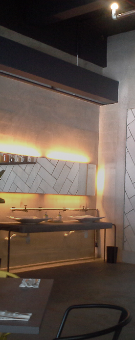 Restaurant washroom interior