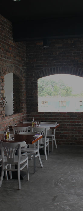 Brick-clad heritage interior